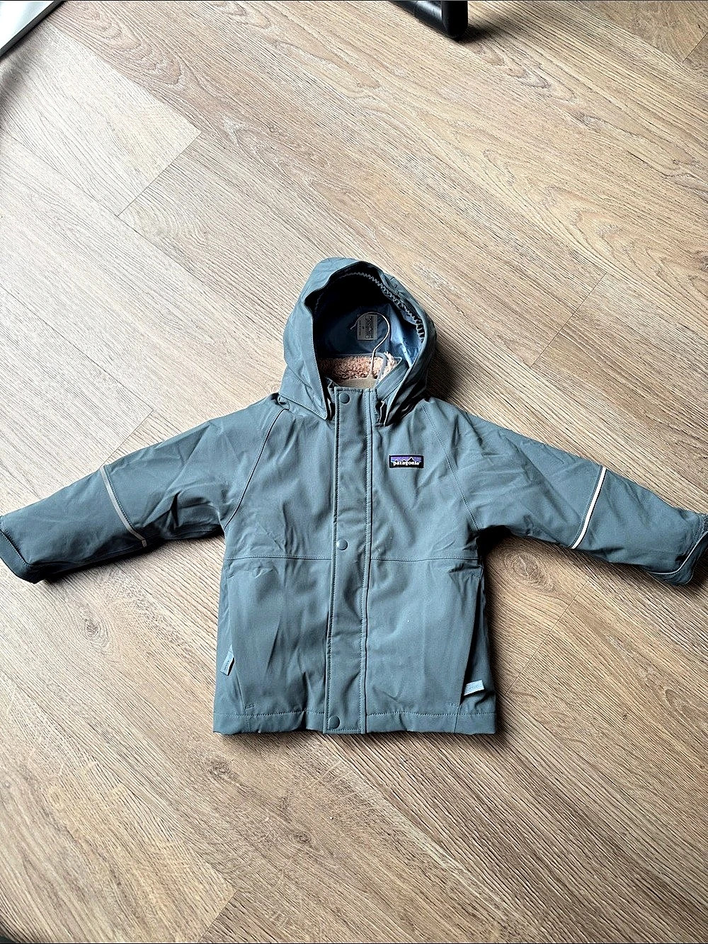 Patagonia Kids Hooded Puffer Jacket Blue Girls 3T